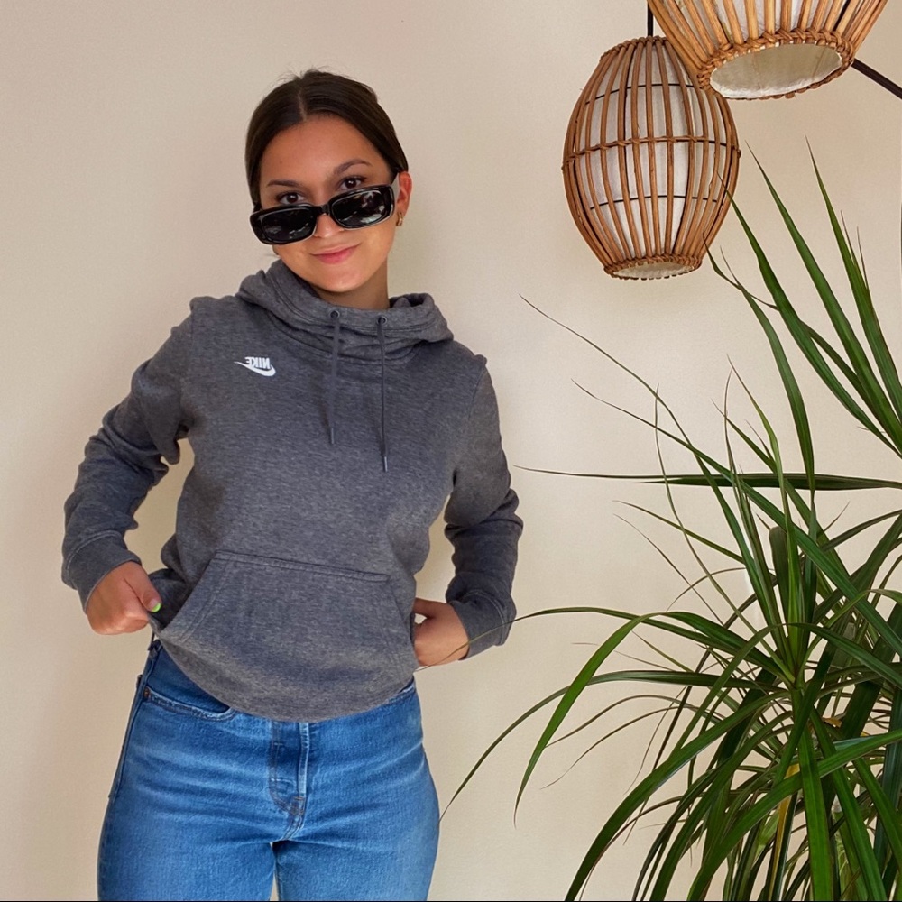 NIKE sweatshirt with hood and turtleneck